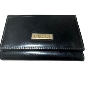 Gucci Black Leather Keyholder Wallet